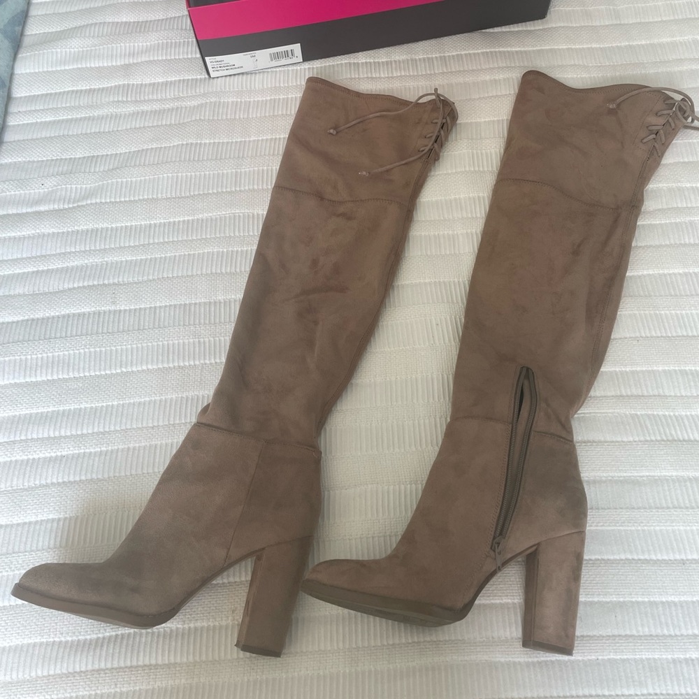 Vince Camuto suede OTK boots size 9